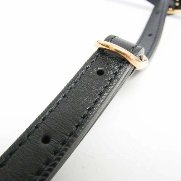 GUCCI Black Leather Bamboo Shoulder Bag - Picture 12 of 16